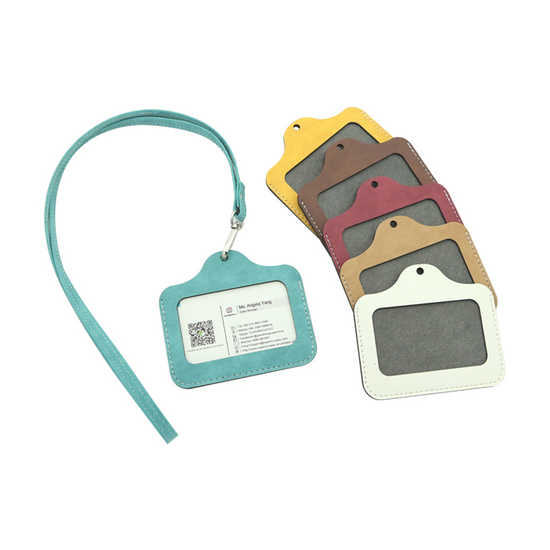 Sublimation Leatherette ID Badge Hållare - Horisontell Sublimation Leatherette ID Badge Hållare - Horisontell