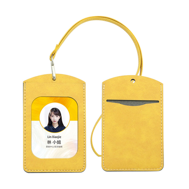 Sublimation Leatherette ID-bricka-hållare - rakt dubbelt kortlager