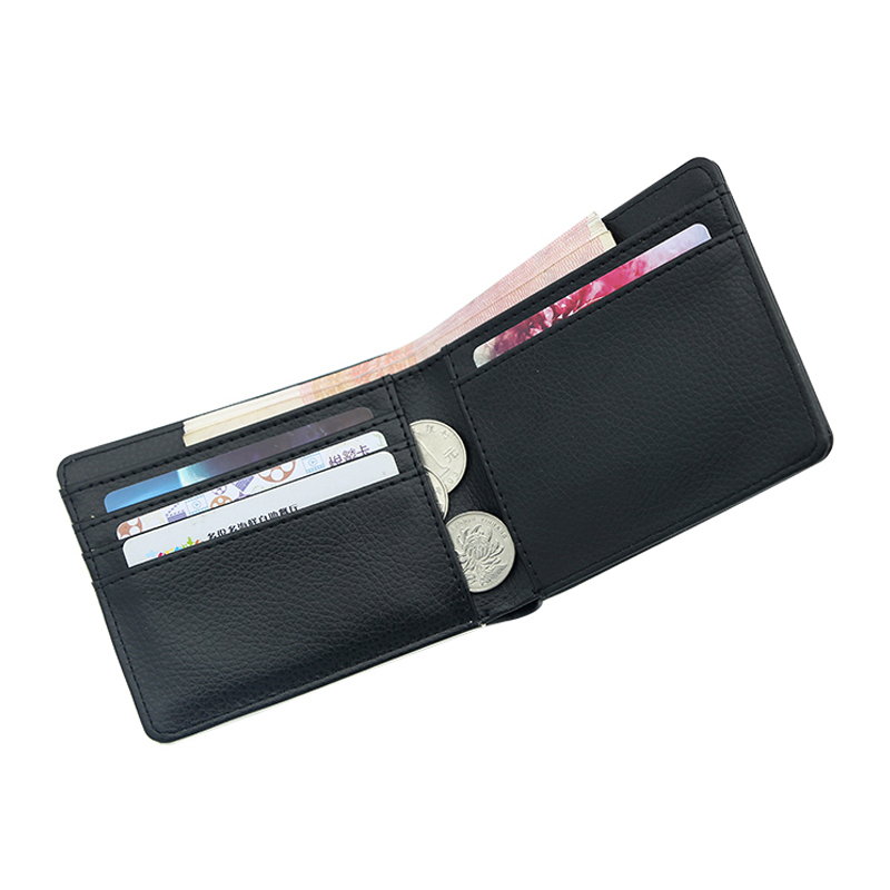 Sublimation Leather Bifold plånbok för män Sublimation Leather Bifold plånbok för män