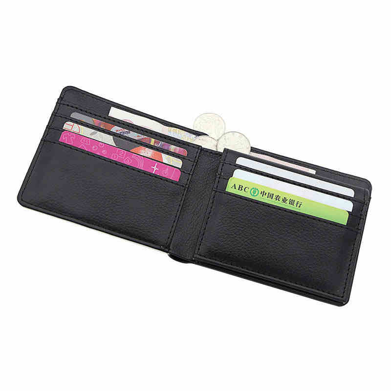 Sublimation Leather Bifold-plånbok för män med korthållare