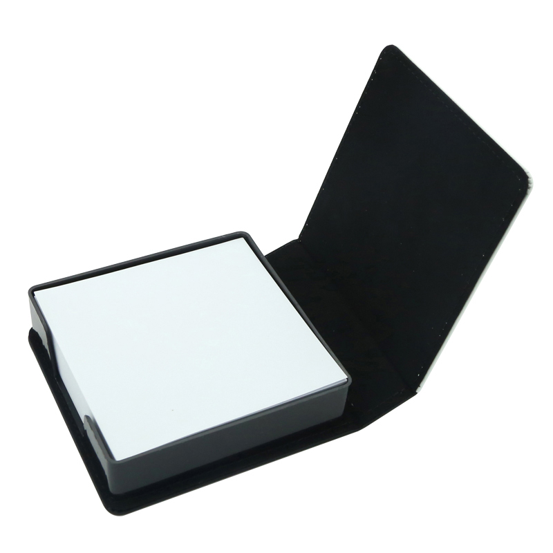 Sublimation Leatherette Sticky Notes Box - Fyrkantig