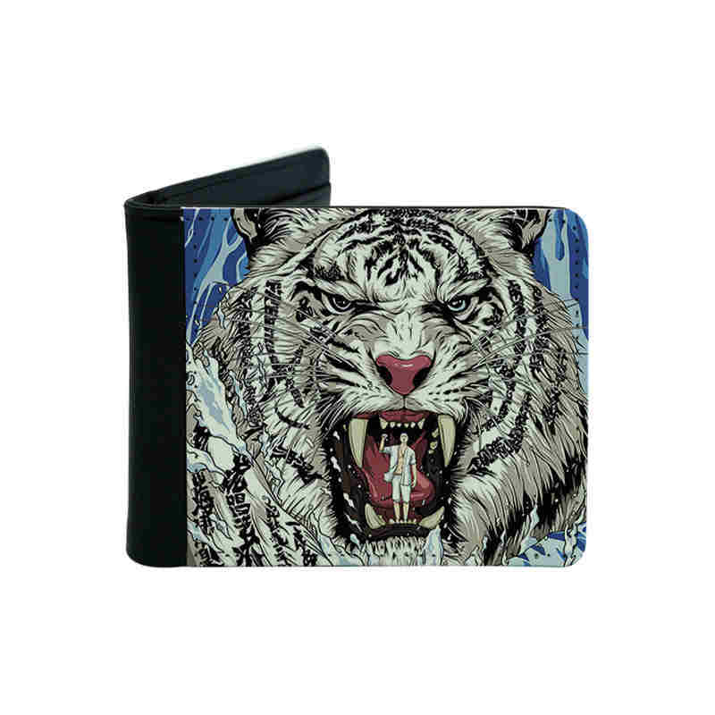 Sublimation Leather Bifold-plånbok för män med korthållare