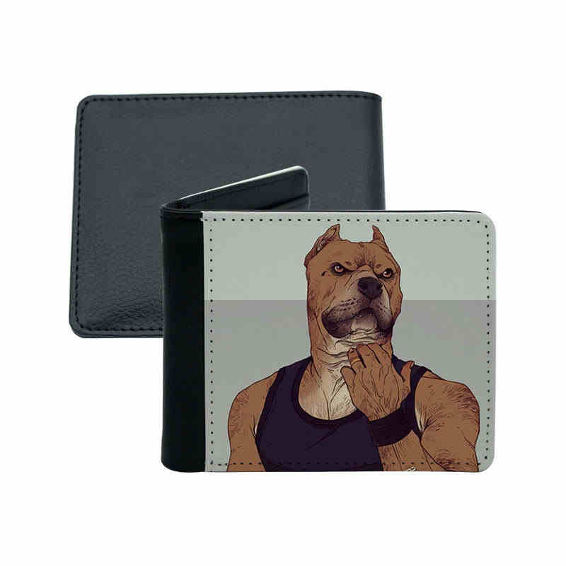 Sublimation Leather Bifold-plånbok för män med korthållare