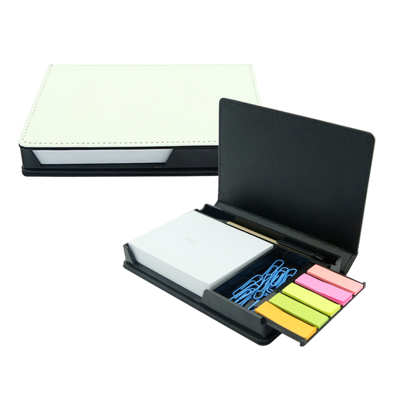 Sublimation Leatherette Sticky Notes Box - rektangel