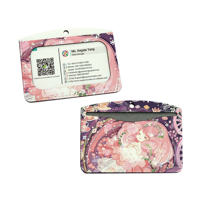 Sublimation Leatherette ID-märkehållare - Horisontellt dubbelt kortlager Sublimation Leatherette ID-märkehållare - Horisontellt dubbelt kortlager