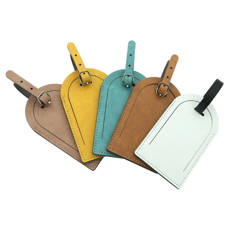 Sublimation Colorful Dubbel sida PU Läder Bagage Tag - Arcuation