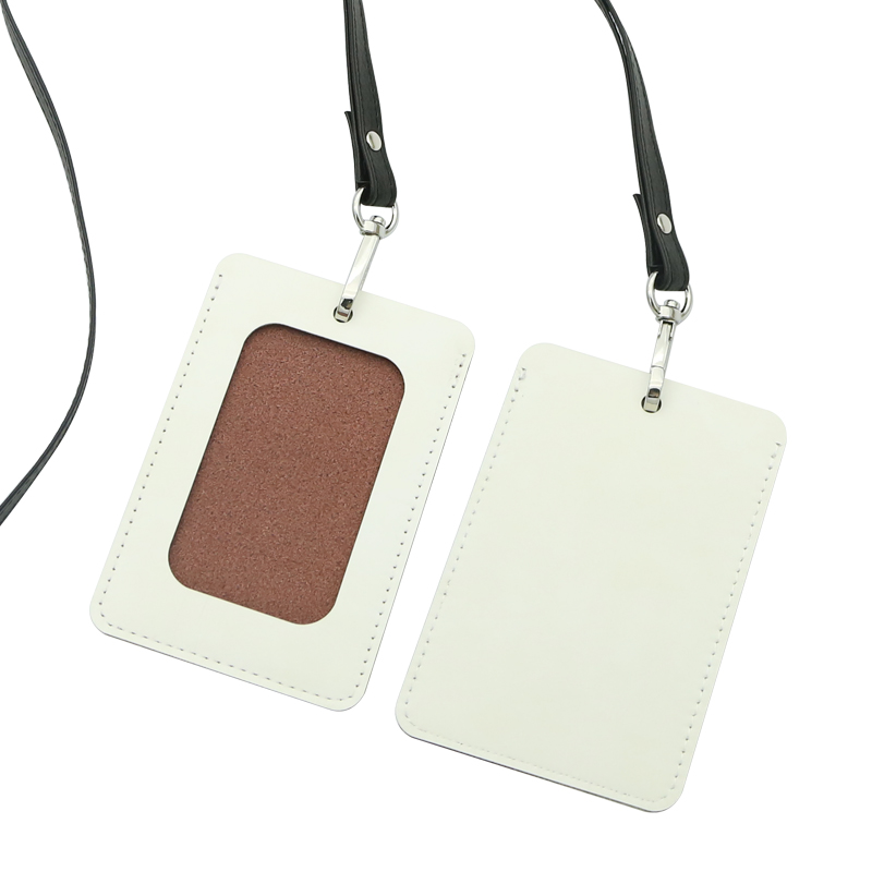 Sublimation Leatherette ID Badge Hållare - Rak