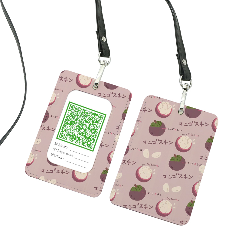 Sublimation Leatherette ID Badge Hållare - Rak