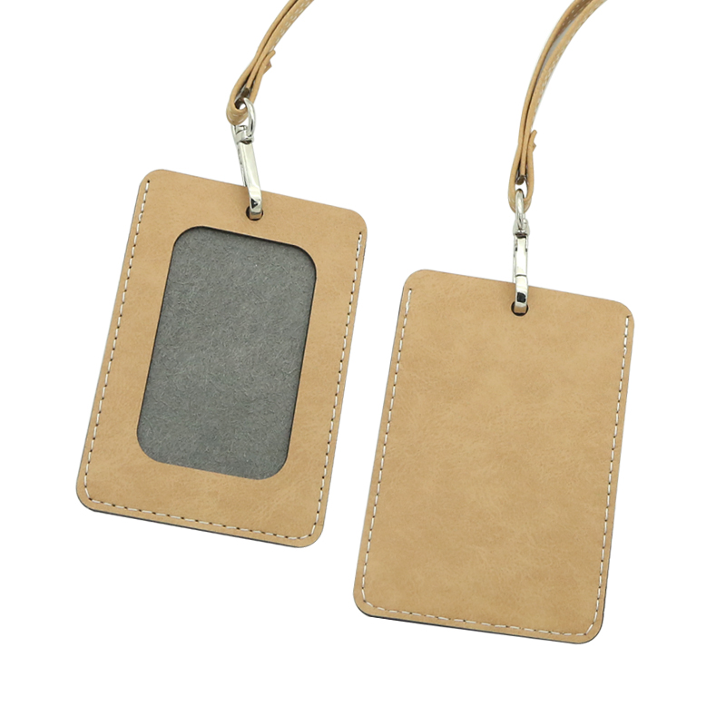 Sublimation Leatherette ID Badge Hållare - Rak