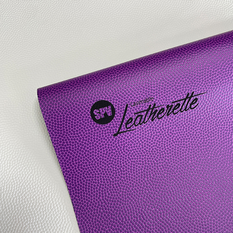 Baskettextur laserbara konstläderlakan med klister/utan klister