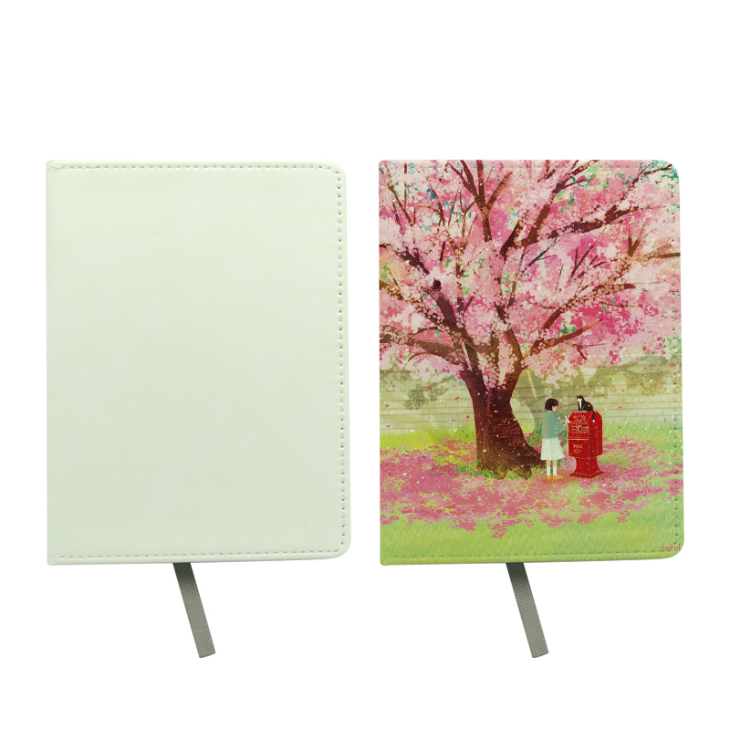 Sublimation Color Läder Notebook - A5 storlek