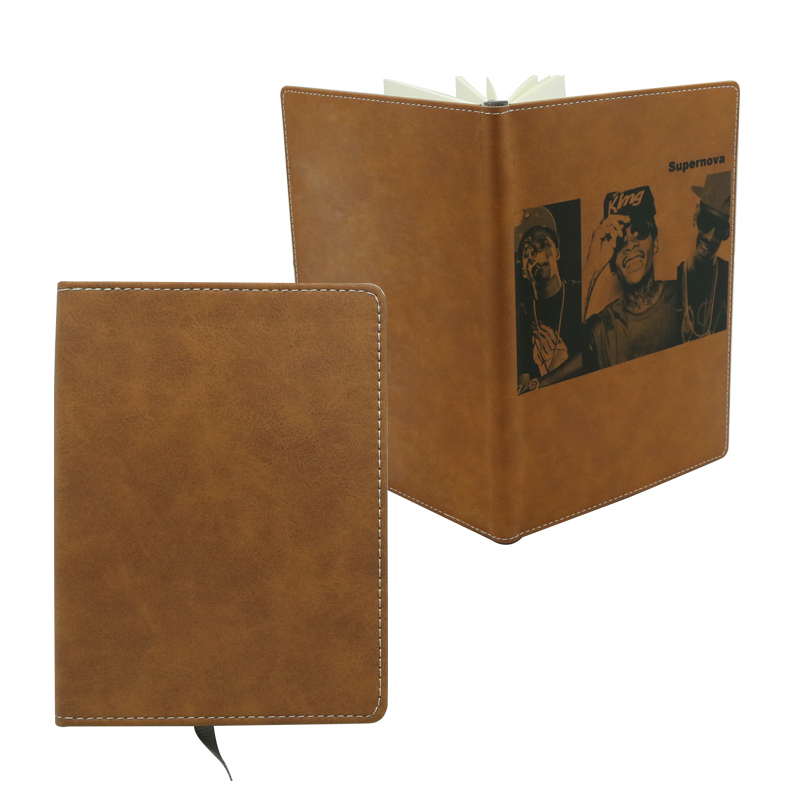 Sublimation Color Läder Notebook - A6 storlek